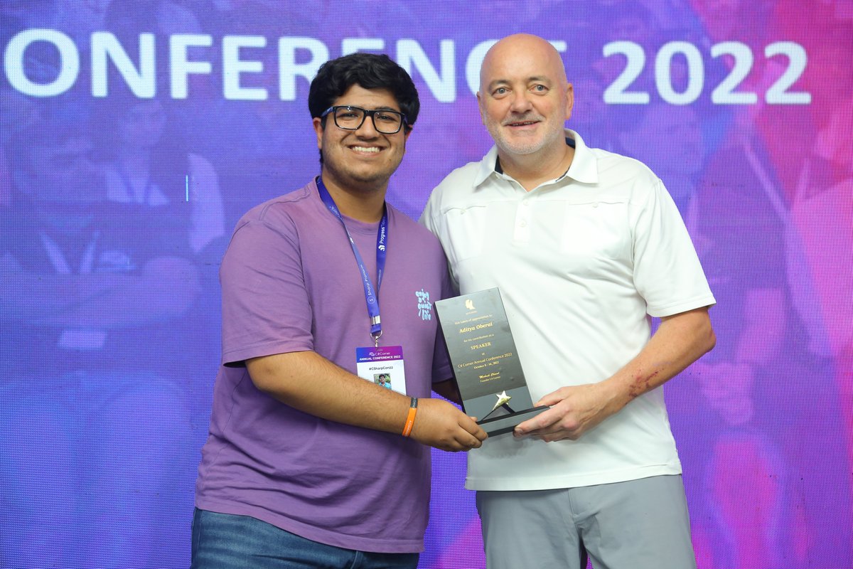 CsharpCorner's tweet image. Thank you @adityaoberai1 for speaking at #CsharpCon22! We look forward to seeing you in #CSharpCon23.