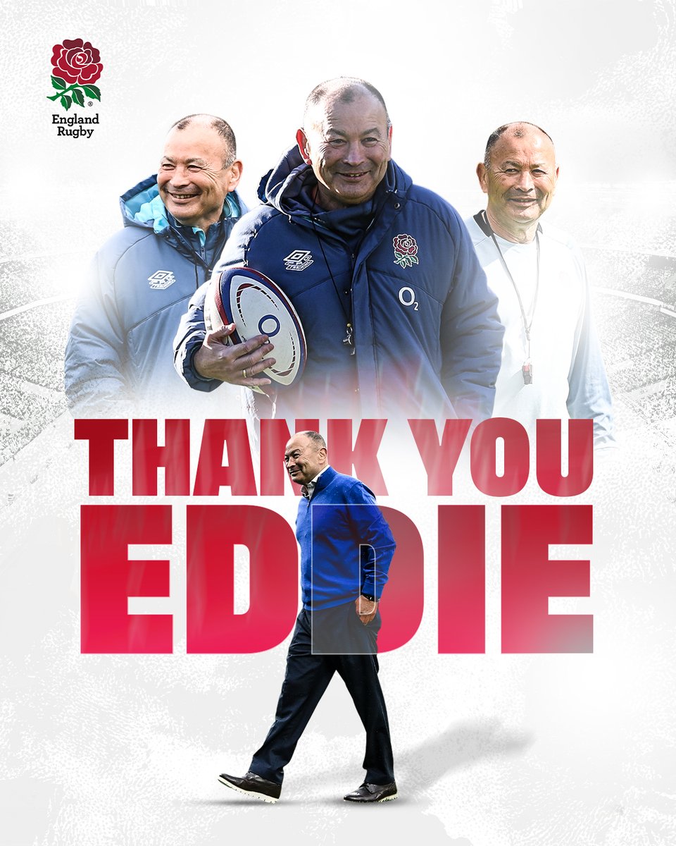 3 <a href="/SixNationsRugby/">Guinness Men's Six Nations</a> titles 🏆🏆🏆
1 Grand Slam 🏆
1 <a href="/rugbyworldcup/">Rugby World Cup</a> Final 🥈

#ThankYouEddie