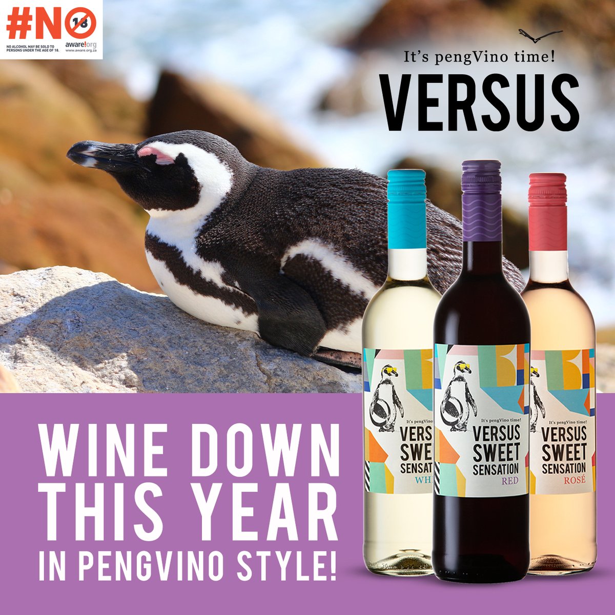What has been a rip-current of a year for most, is finally winding down to its end. We suggest that you take the necessary time out, &amp; wine down - in pengvino style!
Shop online: versuswines.co.za 
#versus #versuswines #summertime #winetogether #summerwines #Wineandfriends