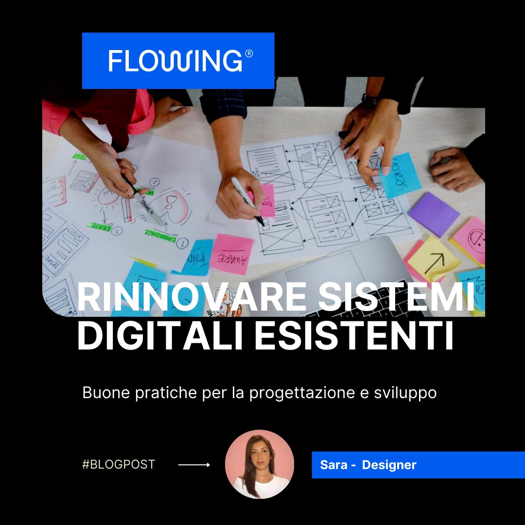 ClaranetItalia's tweet photo. Vogliamo condividere alcune buone pratiche che utilizziamo in #Flowing. Per tutte le aziende che vorrebbero migliorare e rinnovare il loro prodotto digitale. Ne parla la Designer Sara in questo articolo del nostro blog: https://t.co/V3fx7nQvq1
#ourblog #rinnovare #sviluppo https://t.co/b1I1L5UMve
