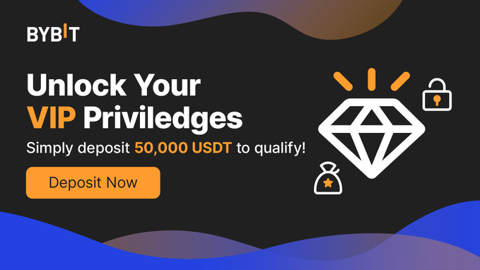 YAMmediallc's tweet photo. Always wanted to be a VIP? We've got you! 🙌

We're making it even easier for you to join Bybit's VIP Program with our VIP Upgrade. 

Simply deposit at least 50,000 USDT to qualify for VIP 1 status! 💪
Learn more about our VIP program here 👉🏻
https://t.co/TPsfYmZQIx

#BybitGe4rUp https://t.co/z7AuXmjy1H