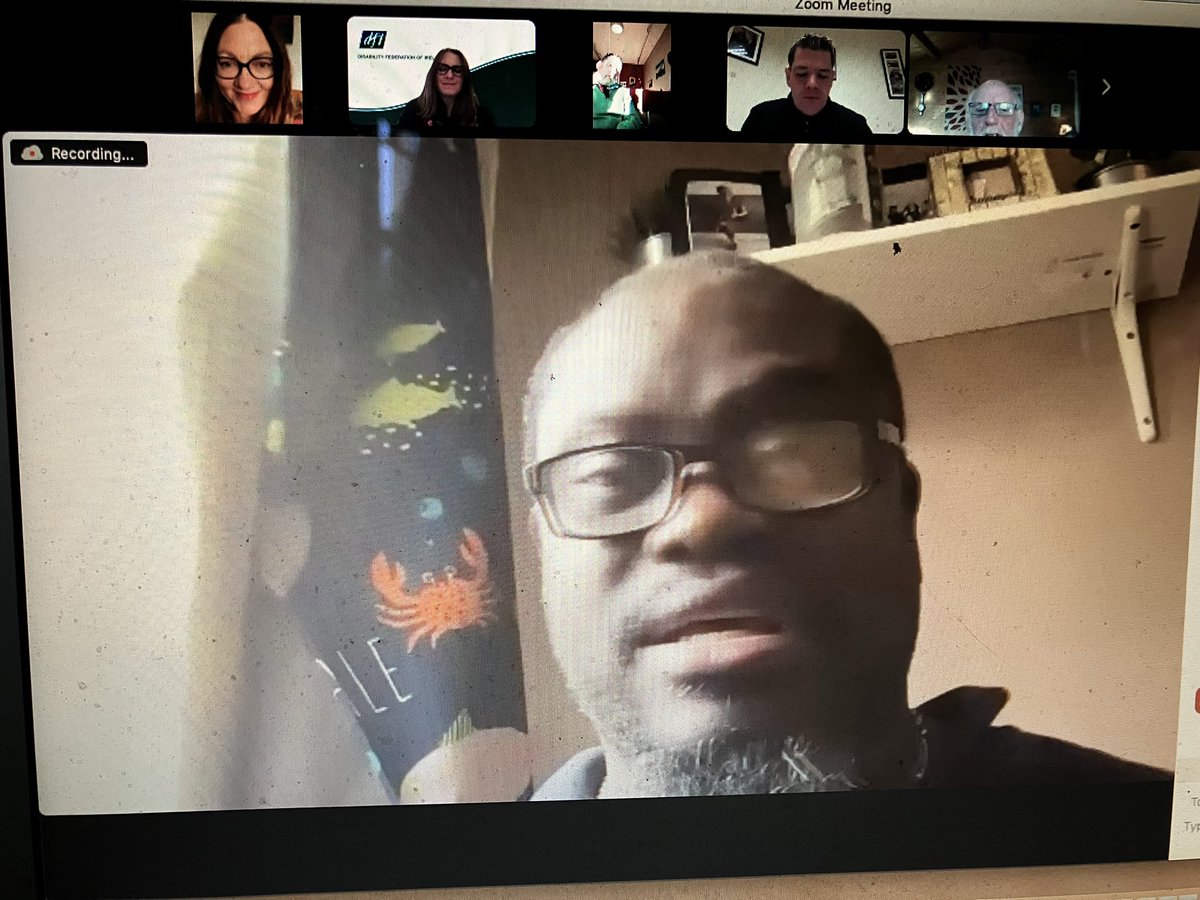 DisabilityFed's tweet photo. Yomi Ogunsanya, Polio Survivors Ireland sharing his lived experience of finding #TheRightHome at the launch of our joint report with @citizensinfo today. @PolioIreland #housing #disability https://t.co/yghuQcsL0l