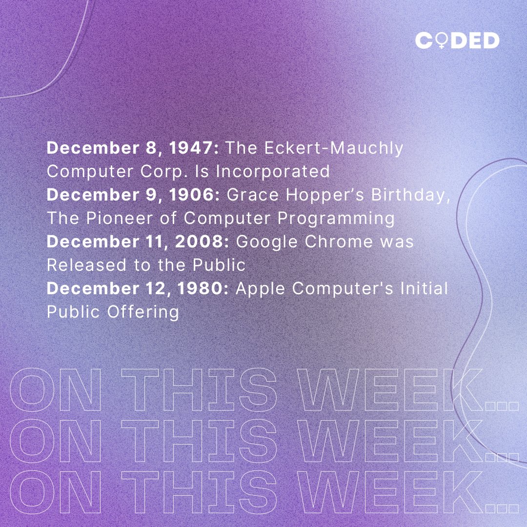codedorg_'s tweet photo. Initiating sequence… 🤖

December 5 - 11 is Computer Science Education Week! 👩‍💻 A week to learn more about technological advancements, programming, and digital literacy for K-12 students all over the world 🌎 

(1/2) https://t.co/NkJKqLT2f8