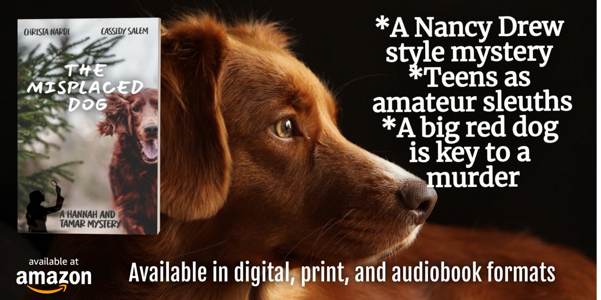 ChristaN7777's tweet photo. Books are great for rainy days, car and plane rides, and quiet time. This one with dogs, teen sleuths and a #mystery is great for tweens, teens, and #YA. Available in eBook, paperback, and audiobook. 
https://t.co/sxXJnK3Rjm https://t.co/XfBDcJ1icj