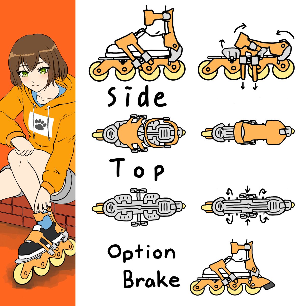 ローラーブレード のイラスト マンガ作品 13 件 Twoucan