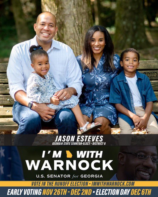 Georgia—get up…get dressed…get your shoes on! It’s time to go vote. 🍑 🗳️ 

Together, we’re going to send <a href="/ReverendWarnock/">Reverend Raphael Warnock</a> back to the US Senate TODAY. #gapol

Polls are open from 7a-7p. Need help? Go to iwillvote.com/ga