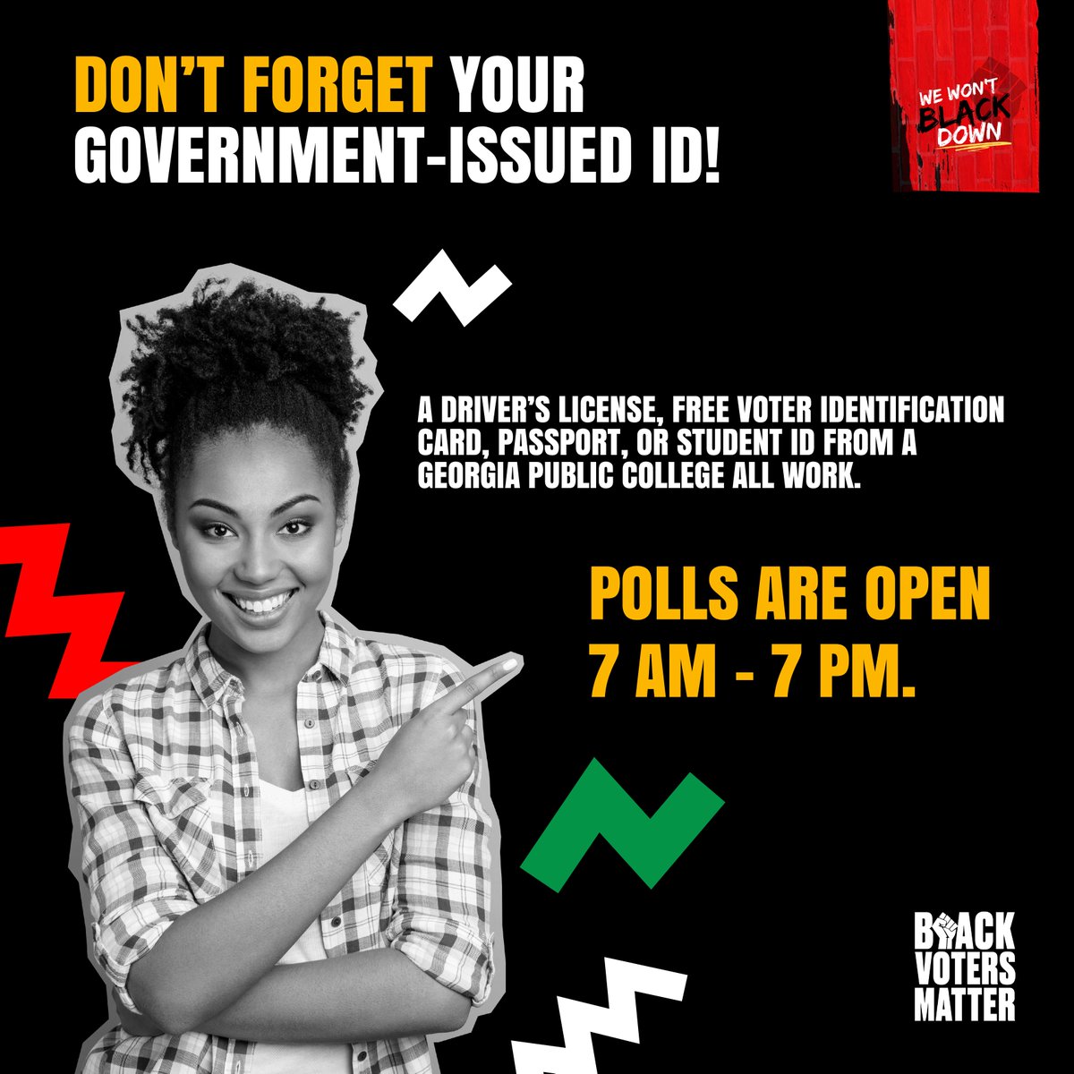 Black Voters Matter Fund (@blackvotersmtr) on Twitter photo Fired up and ready to go AGAIN! Today is ELECTION DAY and it's time to head to the polls! Already voted early? Join us in encouraging others to get out and vote! For any issues at the polls call Election Protection at 866-OUR-VOTE (866-687-8683)! #VOTE #ElectionDay Fired up and ready to go AGAIN! Today is ELECTION DAY and it's time to head to the polls! Already voted early? Join us in encouraging others to get out and vote! For any issues at the polls call Election Protection at 866-OUR-VOTE (866-687-8683)! #VOTE #ElectionDay