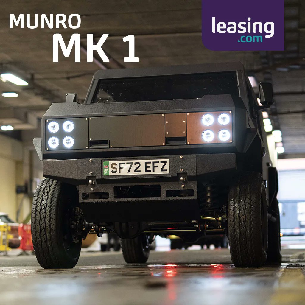 Leasingdotcom's tweet photo. 📰 NEWS: Munro Vehicles has just launched the world’s most capable all-electric 4x4. 

🇬🇧 The Munro MK 1 was designed and built in Britain and is the first light vehicle to enter production in Scotland in over forty years! https://t.co/zJTjIH9HOu