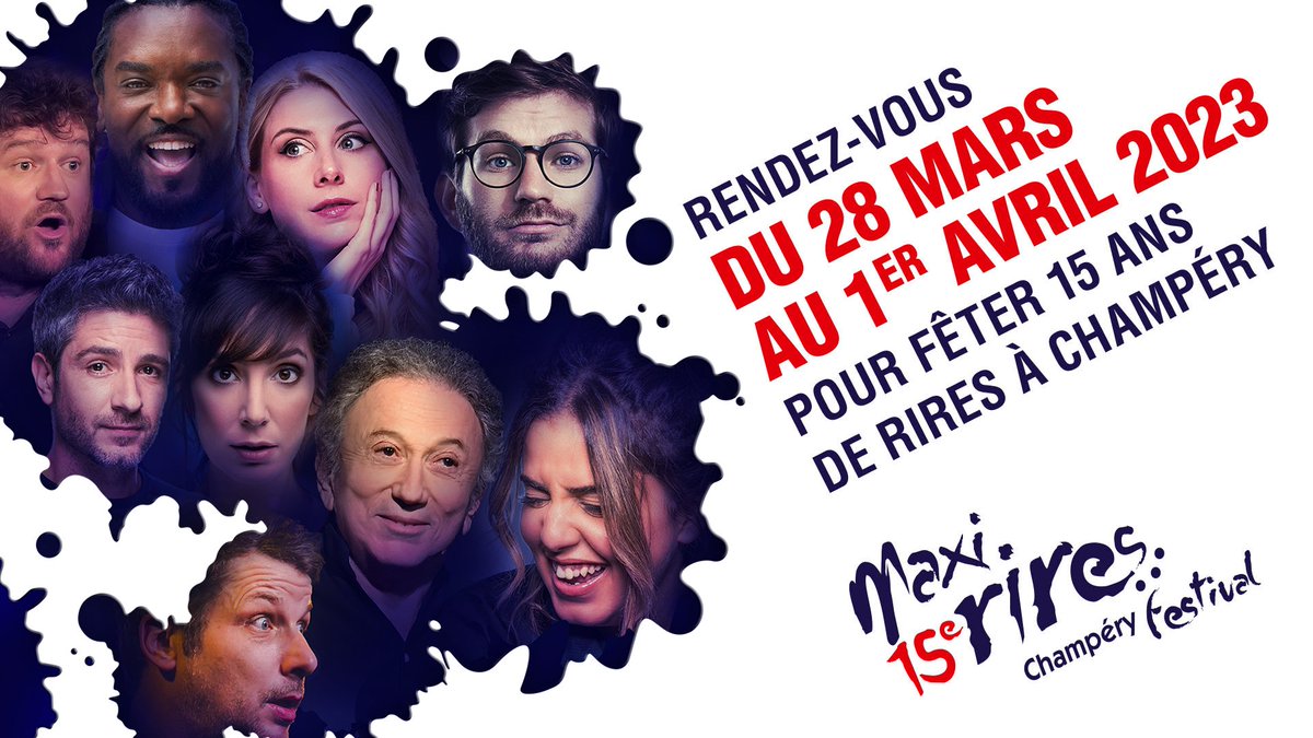 La programmation du <a href="/maxirires/">Maxi-Rires Festival de Champéry</a> Festival 2023 est en ligne! 🤩 Découvrez tous les artistes sur notre site et profitez de 10% de rabais sur la billetterie de Noël! > maxi-rires.ch/billetterie #MaxiRires #MRF #MRF23