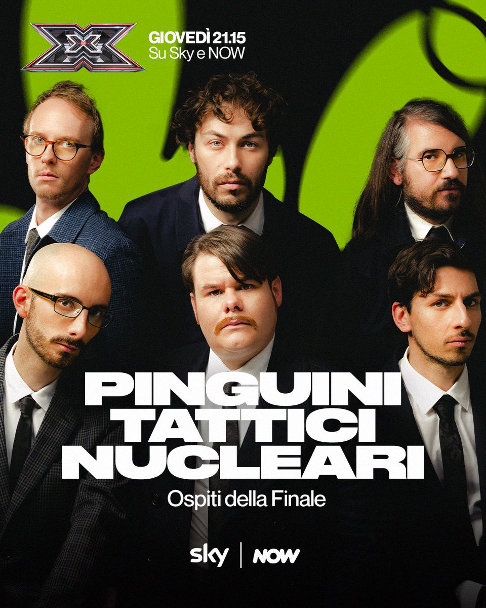 Siamo contentissimi di annunciare come ospiti della Finale di #XF2022 i <a href="/pinguinitattici/">pinguinitatticinucleari</a>, l'amatissima band multiplatino che ha vinto MTV European Music Awards. 

🐧  Carichi per cantare tutte le canzoni del nuovo album Fake News?