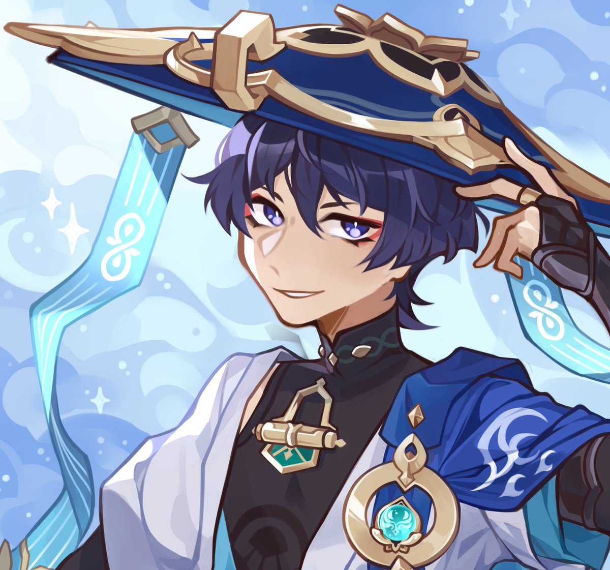 Scaramouche lovers's glow up is actually how we draw his goddamn hat
 
#GenshinImpact