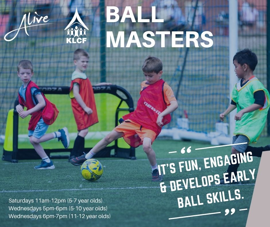 ⚽️ BALL MASTERS ⚽️

An opportunity for players to fall in love with game, learn to love the ball and begin to master how they can use it.

Develop agility, balance and coordination at the same time as developing your ball skills.