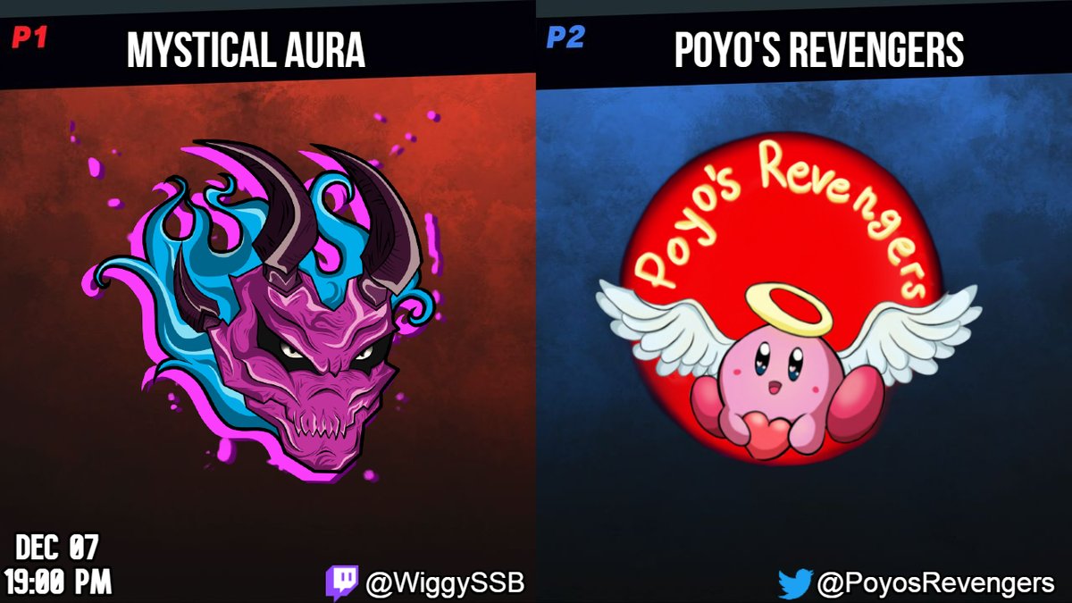 OFFICIAL!📣

New Crew Battle incoming once again and this time against <a href="/PoyosRevengers/">Poyo's Revengers</a> !

No more waiting because it'll be tomorrow at 19:00 pm on <a href="/Wiggy_SSB/">Lord Wiggy</a> 's Twitch channel.

We wish the best for the other team and let's have some fun battling with our 6 players :)