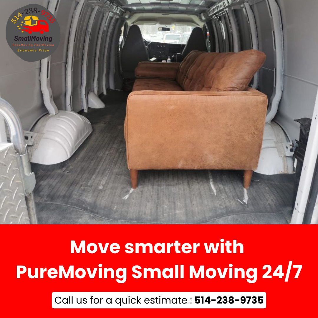 PureMovinginc's tweet photo. Move smarter with PureMoving Small Moving 24/7
Call us for a quick estimate : 514-238-9735
#Puremoving #movingguide https://t.co/fCZaYvs3bs