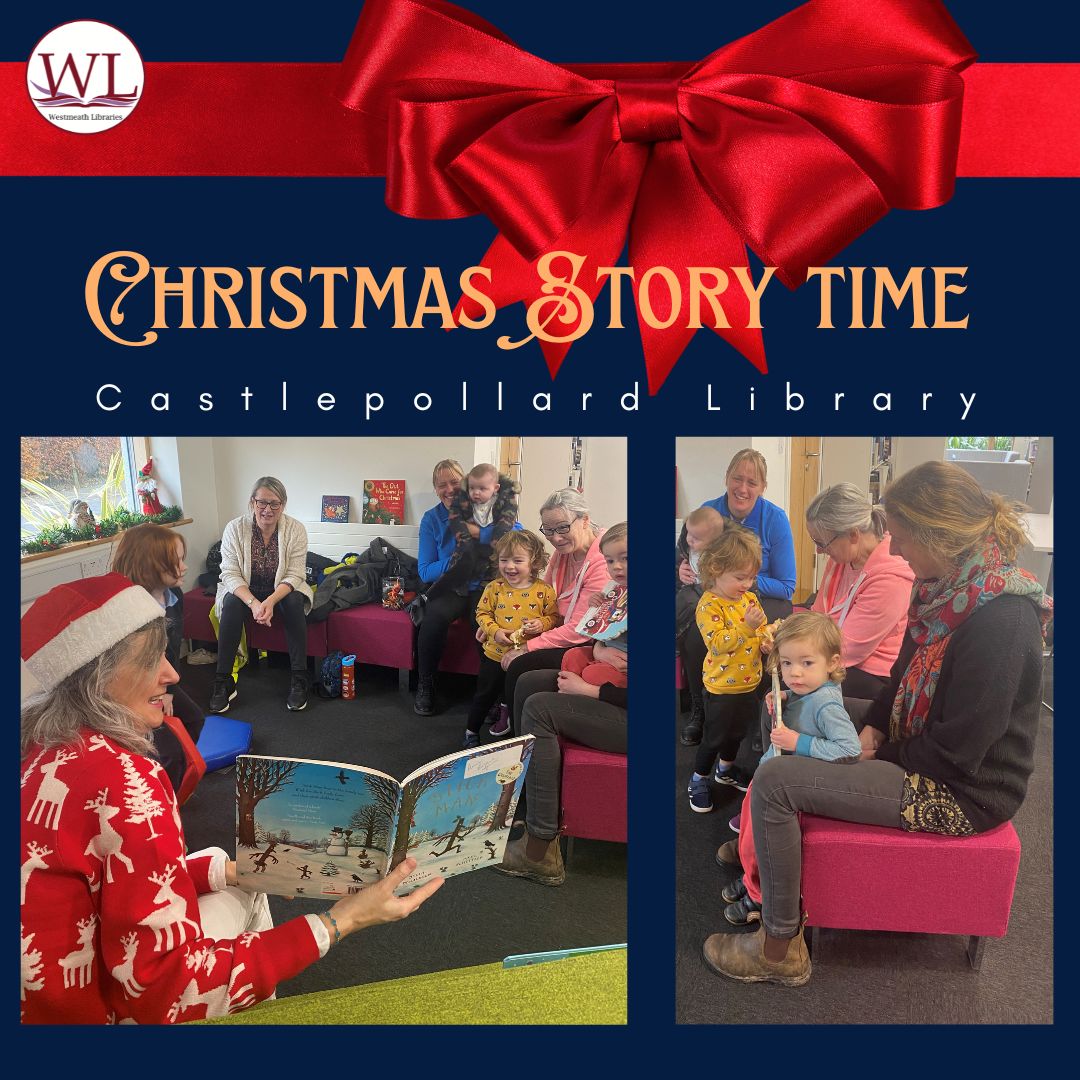 whcclibrary's tweet photo. Fantastic fun in Castlepollard Library reading Christmas Stories and singing Christmas songs. #christmasspirit #toddlerstorytime #librarystories https://t.co/g8rFU0TZv3