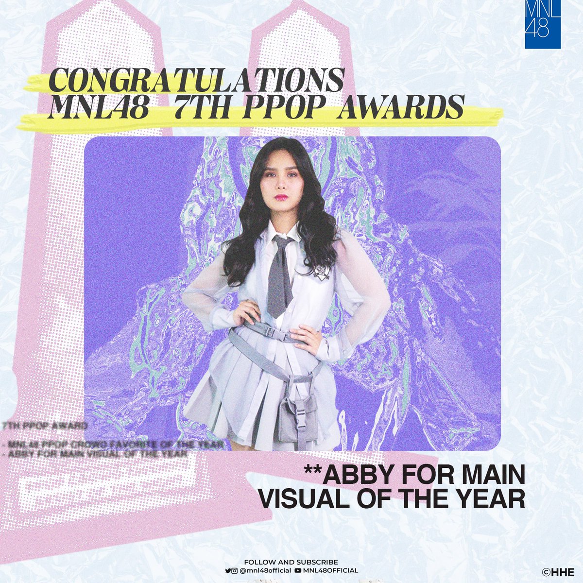 [ #MNL48 at PPop Awards 2022 ] 

Congratulations to our center girl, MNL48 Abby for winning the PPOP Main Visual Female Category Award! 

Her beauty is really undeniable! 

Maraming salamat MNLoves!

#MNL48on7thPPOPAwards