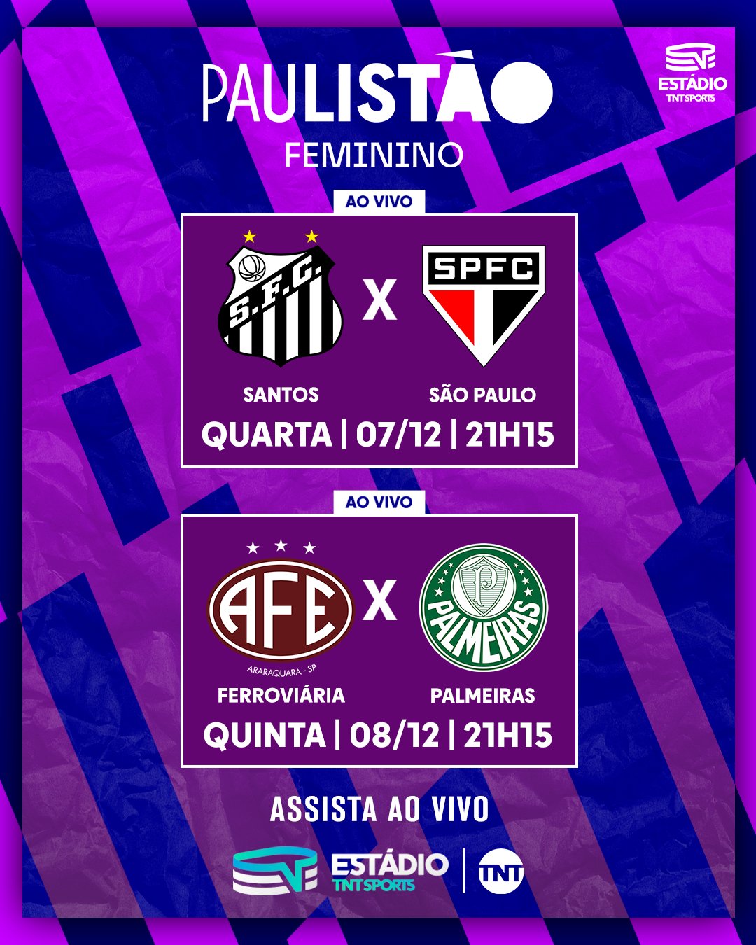 Assista aos jogos do Paulistão Feminino no Estádio TNT Sports