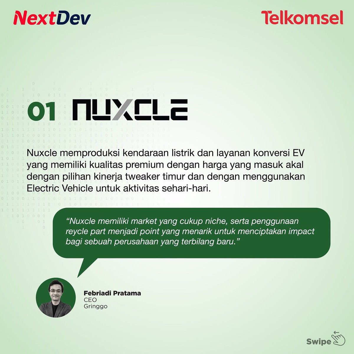NextDev_id's tweet image. dan tentunya selamat juga untuk startup lain yang sudah ikut berpartisipasi.

Saksikan kembali keseruan Pitching NextDev Talent Scouting di youtube.com/watch?v=FDdNBR…

#NextDev #SustainBeyondExpectation #PitchingStartup #TalentScouting