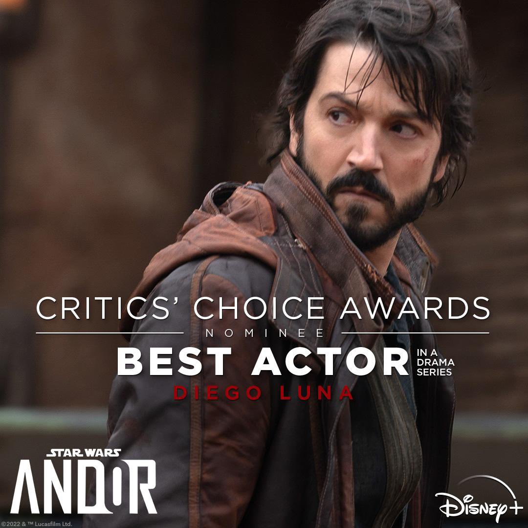 SWEchoes's tweet photo. Diego Luna a été nominé dans la catégorie ‘Meilleur acteur dans une série dramatique’ aux Critics Choice Awards pour son rôle dans la série #Andor ! 🏆 https://t.co/M4XyxW9vEf