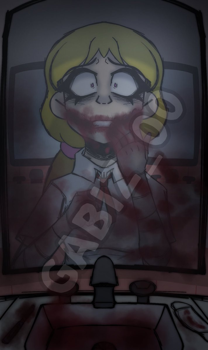 Gabiz_00's tweet photo. #twblood and #twselfharm (self-harm)โผ๏ธ | โalways be smiling :)โ #FNAFHS #OC #drawing https://t.co/HpvQc26idB