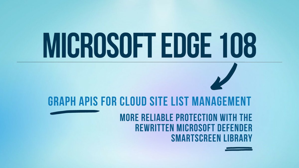 kunaldchowdhury's tweet image. Microsoft Edge 108 released to the stable channel with a more secure encryption policy → kunal-chowdhury.com/2022/12/micros…

✅ Graph APIs for Cloud Site List Management
✅ More reliable web defense
✅ New policies

#MicrosoftEdge #EdgeStable #EdgeInsiders #Windows #Linux #macOS