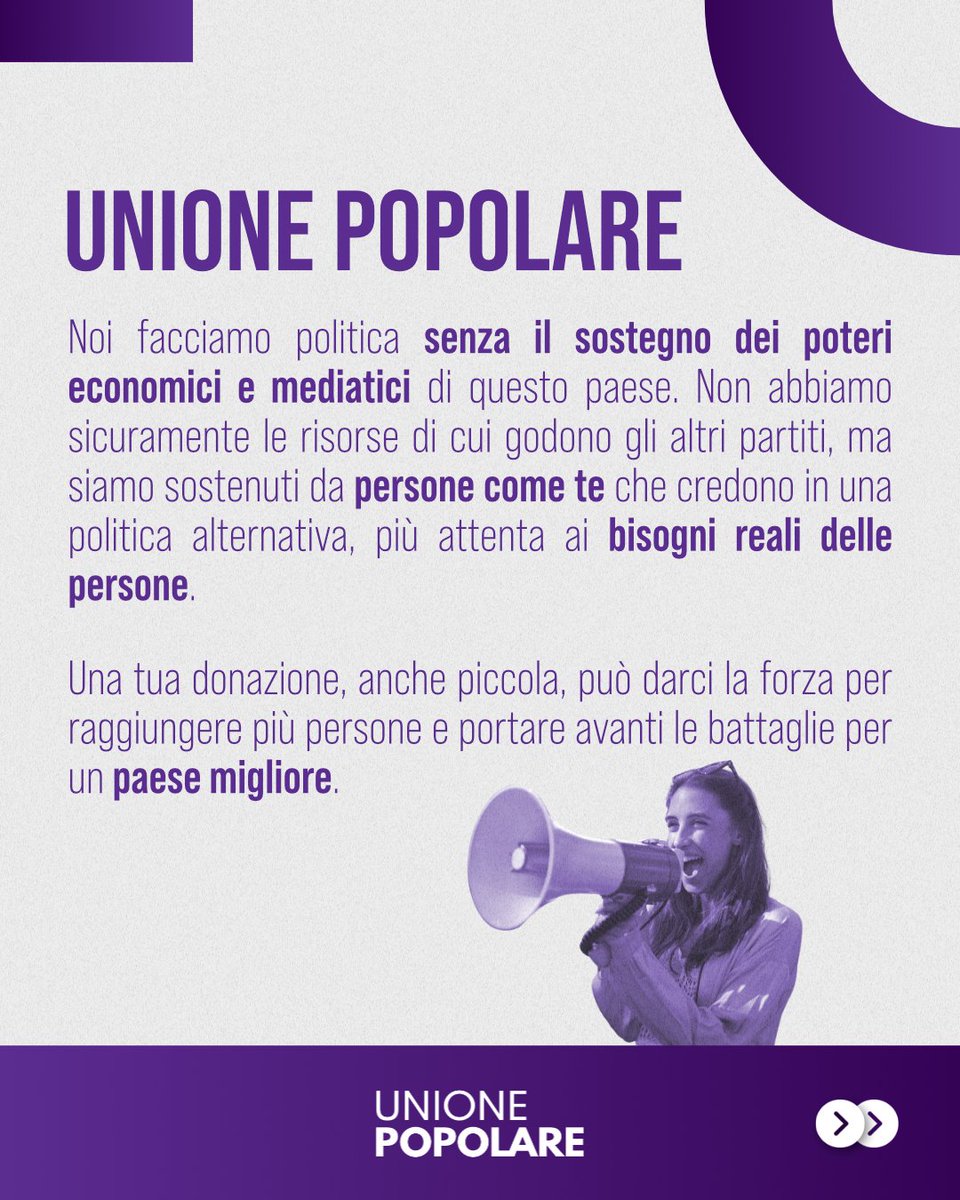 unione_popolare's tweet image. Vi siete mai chiesti quanti soldi hanno i partiti? E dove li prendono? #UnionePopolare si finanzia solo tramite voi, e gli unici interessi che difendiamo sono i vostri. Se vuoi darci una mano, ti spieghiamo tutto a questo link: bit.ly/campagnaUP