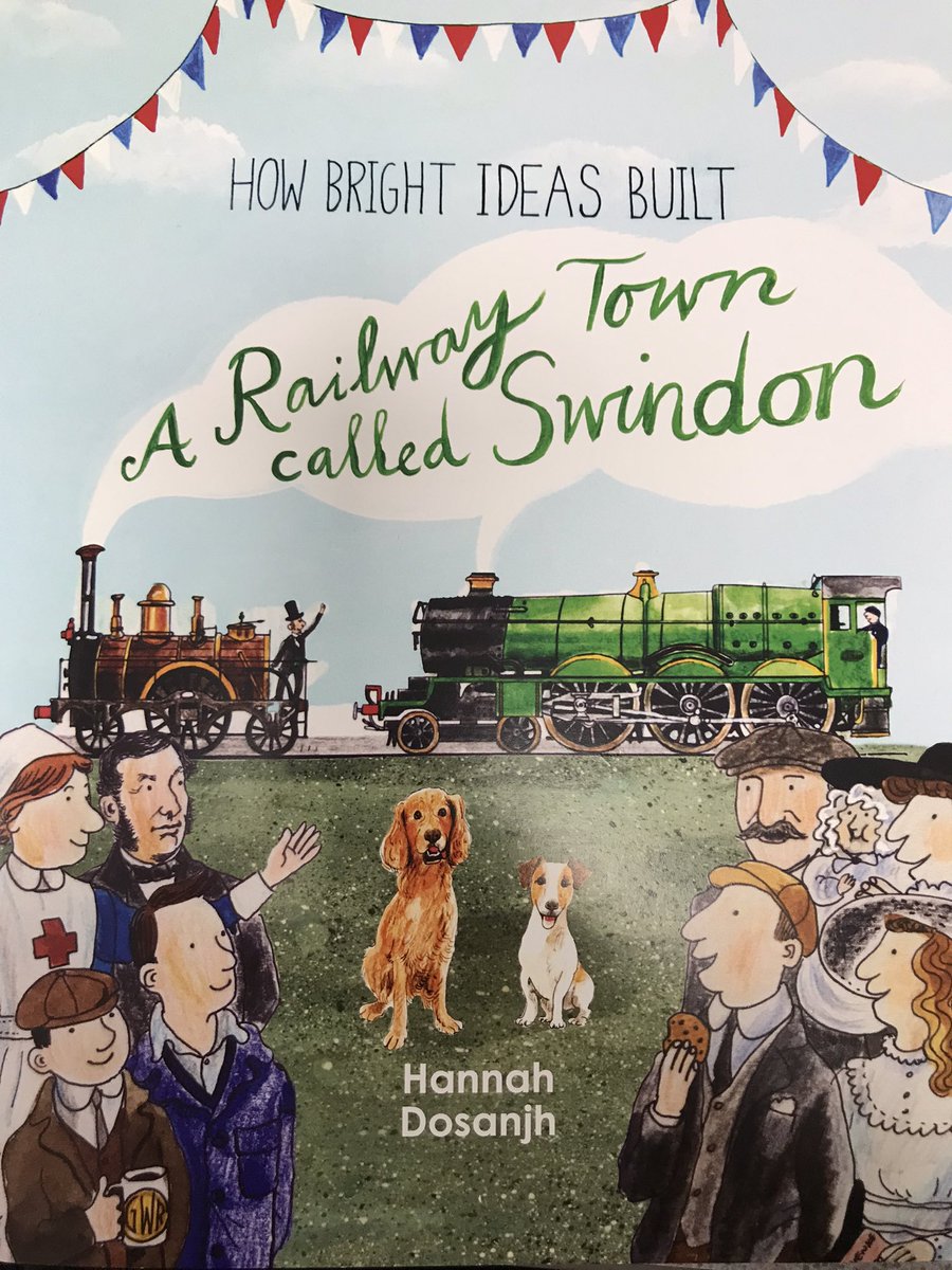Colebrookinf's tweet photo. Very excited to receive our signed copies of Hannah Dosanjh’s book, How Bright Ideas Built a Railway Town called Swindon. We are very much looking forward to sharing them with the children. Thank you Hannah Dosanjh Artist - we can’t wait for your next one 🙂 #bluekitetrust https://t.co/ZhYfYBsRe7