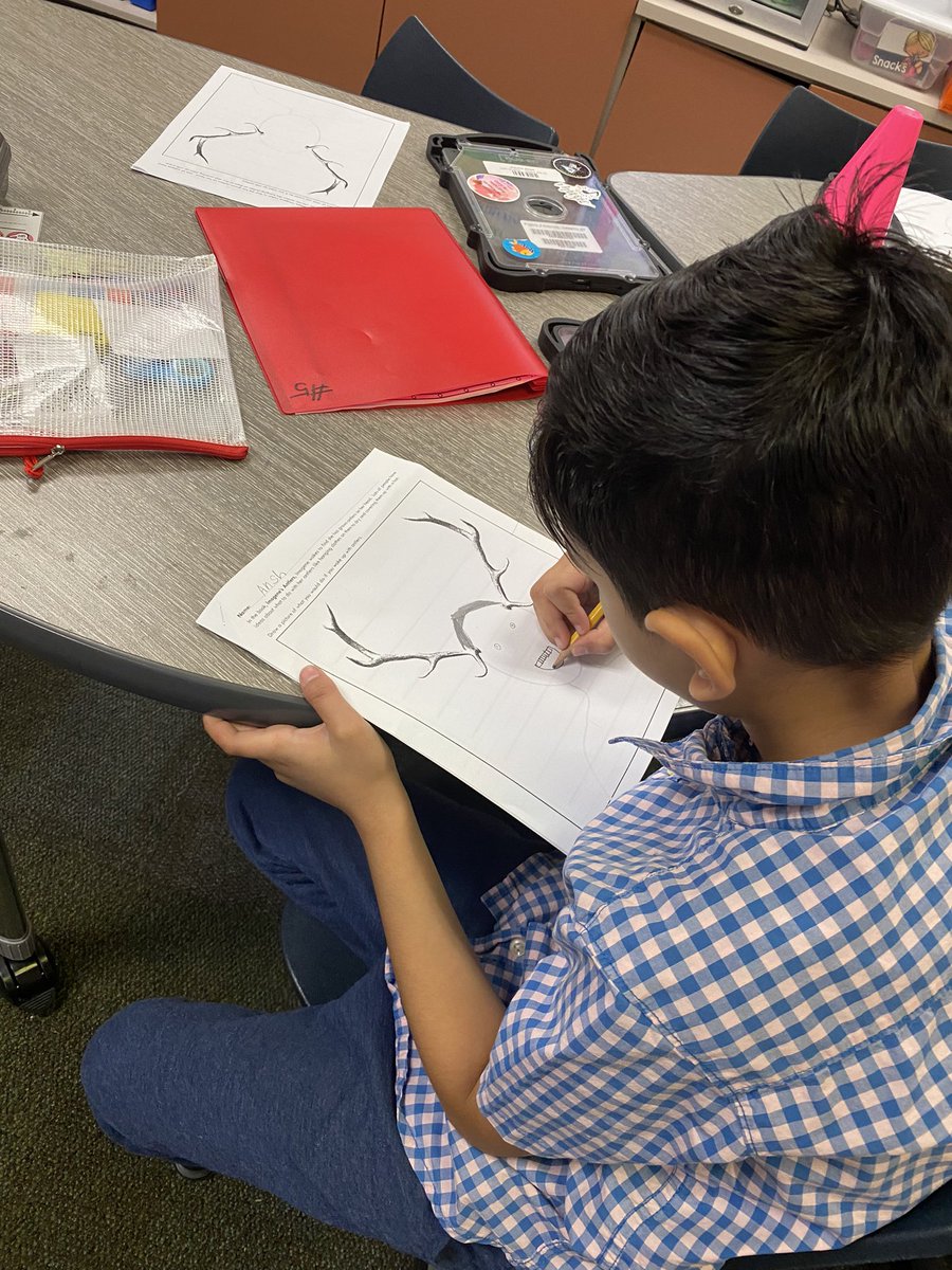 BCEMrsPerry's tweet image. They loved getting creative with this reading response to Imogene’s Antlers. Eek, what would you do if tomorrow you woke up with antlers? 🦌 #teambce #gcisd