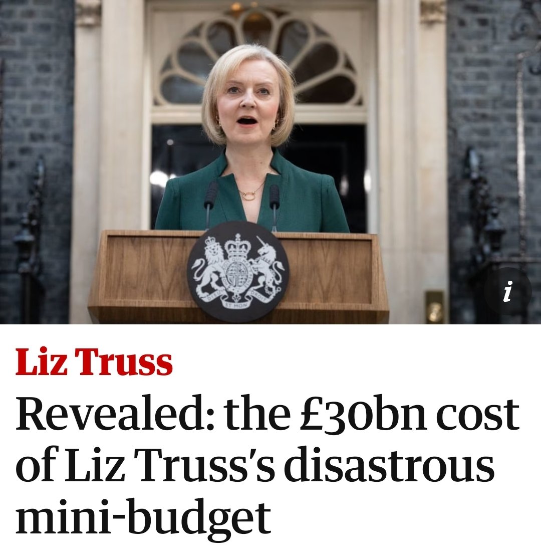 @OliverJSY Hmmm.
She & #KamiKwasi added £10B to our annual debt interest payments overnight on 23rd Sept, plus a £30B loss.
To have cost the markets ½ a trillion $'s in the few weeks she was at the top, was also pretty awesome.
#BringBackTrust 
#ToryCorruption 
#ToryCriminals 
#BrexitScam