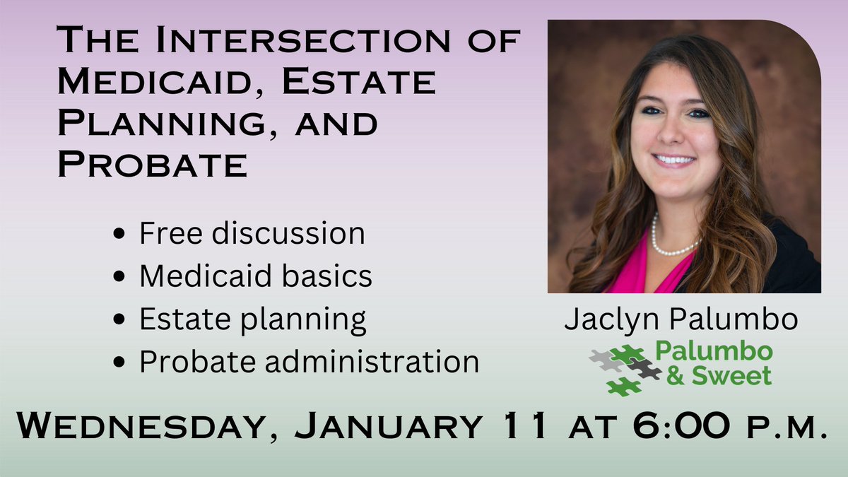 Is your #resolution to plan for the future? If so we have this amazing presentation for you on January 11 at 6p.m.