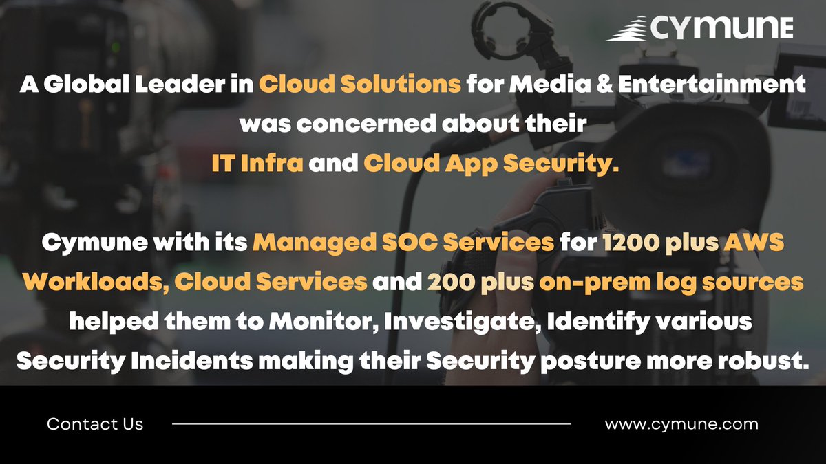 cymune_inc's tweet photo. And that's how we helped one of our Clients with their SOC needs!
Contact us: https://t.co/vwFyktk7s6
#Cymune #SecOps #SecOpsSolutions #SecOpsCaseStudy #HelpingCustomers #ExceedingMilestones https://t.co/eYRhSOIzEq