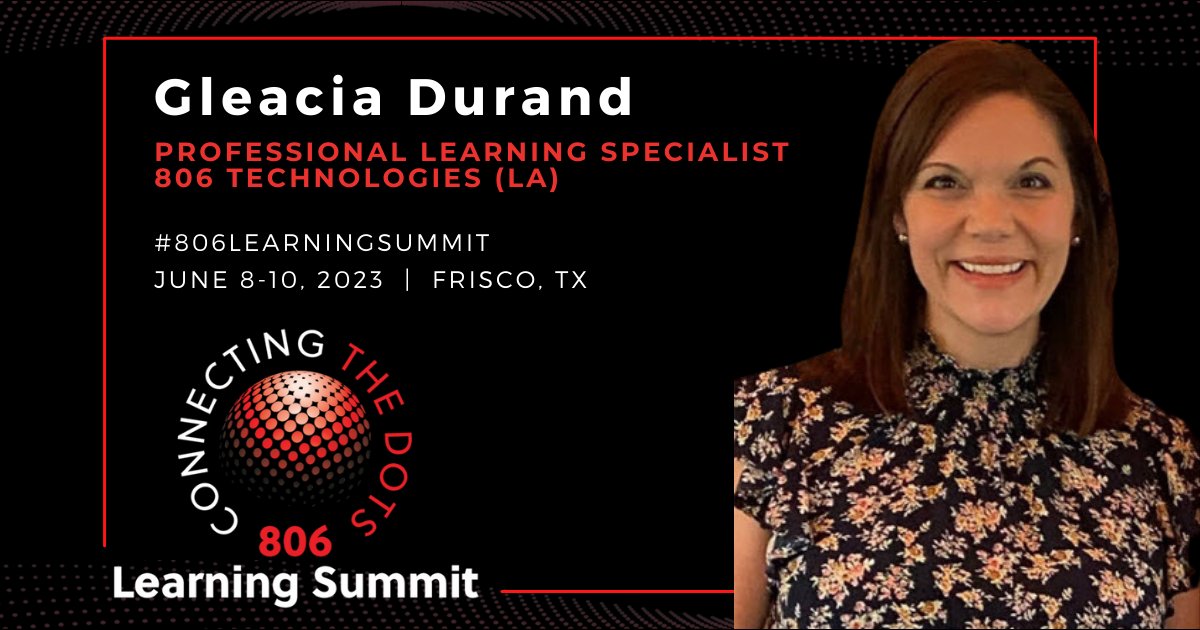 I’ll be speaking alongside dozens of education leaders and visionaries at the #806LearningSummit: tinyurl.com/yc4xuh6k @806Technologies