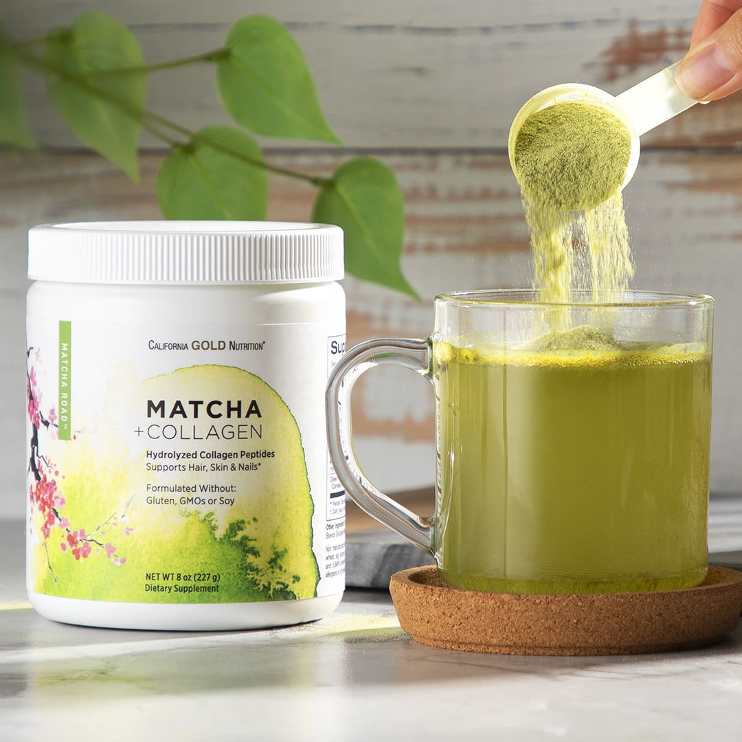 iHerb on X: Combine your daily collagen intake with the delicious taste of matcha  green tea, all in one convenient supplement from California Gold Nutrition.  Shop Matcha Road 🍵   /