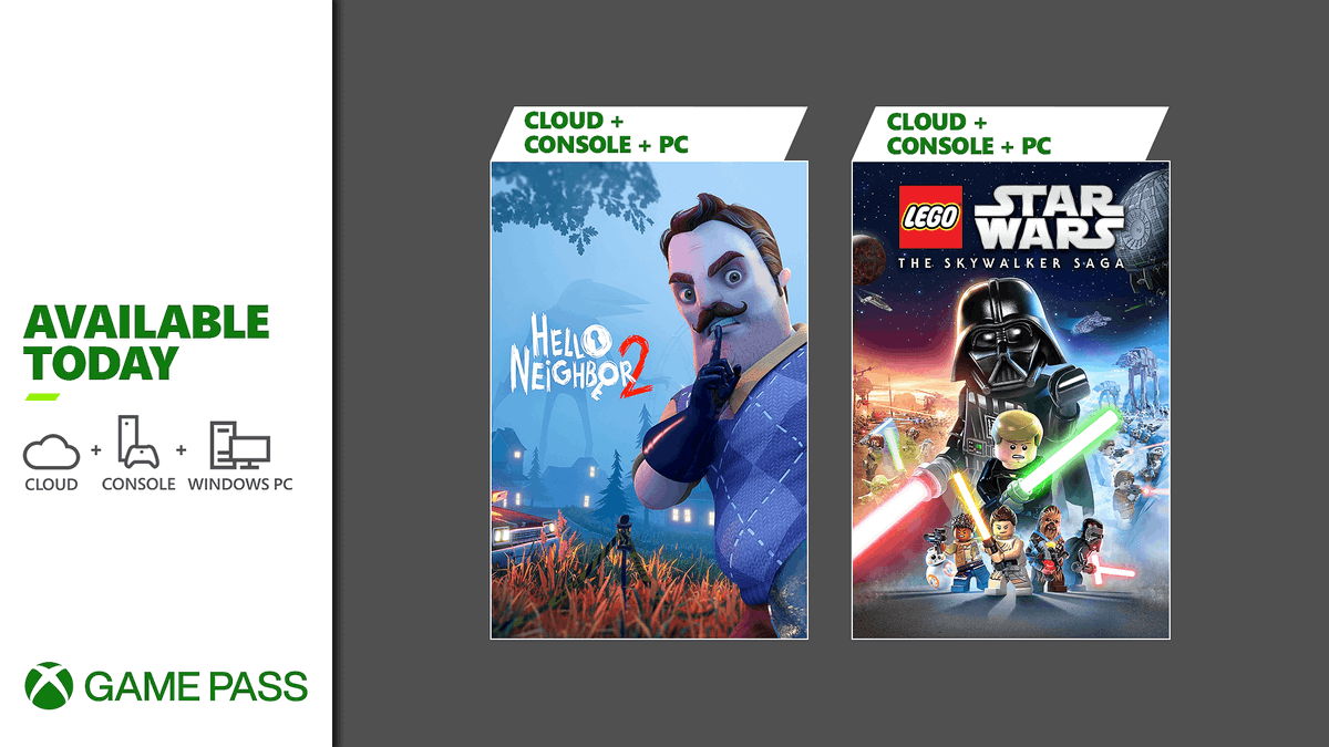 Xbox Game Pass terá LEGO Star Wars, Hello Heighbor 2 e mais em dezembro