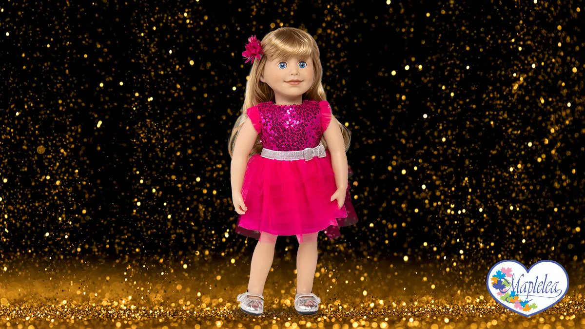 An award-winning look for 4-H prize winner, Brianne! 🏆 The Gala Glitz Party Set is the perfect outfit for any celebration. 

Dress your Maplelea girl up for her next special occasion: maplelea.com/products/gala-….