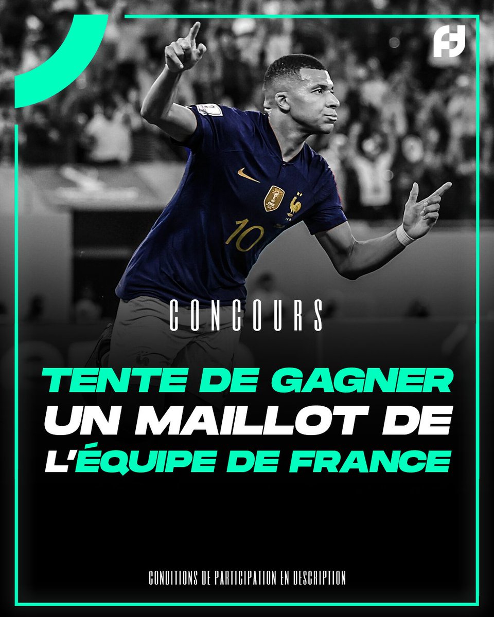 𝗖𝗢𝗡𝗖𝗢𝗨𝗥𝗦 🎁

Avant le 1/4 de finale face à l'Angleterre, on vous fait gagner un maillot de l'Équipe de France avec Nike ! 🔥

Pour participer :
➡️ RT ce tweet
➡️ Follow <a href="/FirstTeamFoot/">First Team Foot</a> et <a href="/FirstTeam101/">First Team</a> 
➡️ Mentionne un pote + ta taille en commentaire !