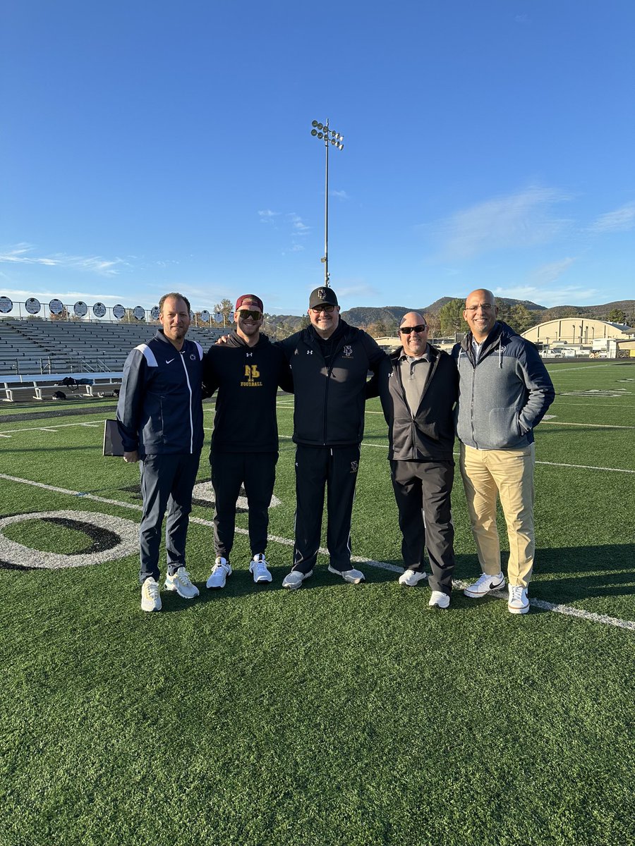Great visit at our work out this morning! Thank you Coach Franklin and Coach Yurcich  for stopping by. <a href="/coachjfranklin/">James Franklin</a> <a href="/Coach_Yurcich/">Michael Yurcich</a> <a href="/PennStateFball/">Penn State Football</a> <a href="/joe_smigiel/">Joe Smigiel</a> <a href="/vcsjoecurley/">Joe Curley</a> <a href="/vcspreps/">VCS Preps</a> <a href="/latsondheimer/">eric sondheimer</a> <a href="/Tarek_Fattal/">Tarek Fattal</a> <a href="/doubledsdbs/">Doug Dagan</a> <a href="/AJCivita11/">Austin Civita</a> <a href="/NPHSAthletic/">NPHS Athletics</a>