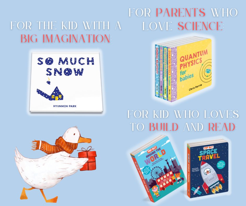 SourcebooksKids's tweet photo. Looking for a holiday gift? π We've got you! Swipe to see gift ideas for parents AND kids! β¨
#giftguide #lastminutegift #giftideasforparents #giftideasforkids #giftsforparents #giftsforkids #picturebooks #kidsbooks #boardbooks #kidlit https://t.co/pUJOhfc4JU