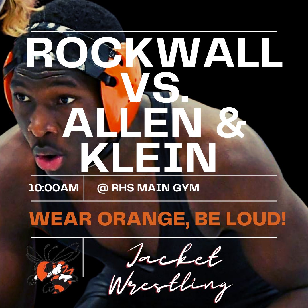 Big weekend for Jacket Men’s Wrestling taking on nationally #25 <a href="/Allenwrestling/">Allen Wrestling</a> and <a href="/Klein_Wrestling/">Klein Wrestling</a> at home. We will see you there! #JFND #LeaveNoDoubt