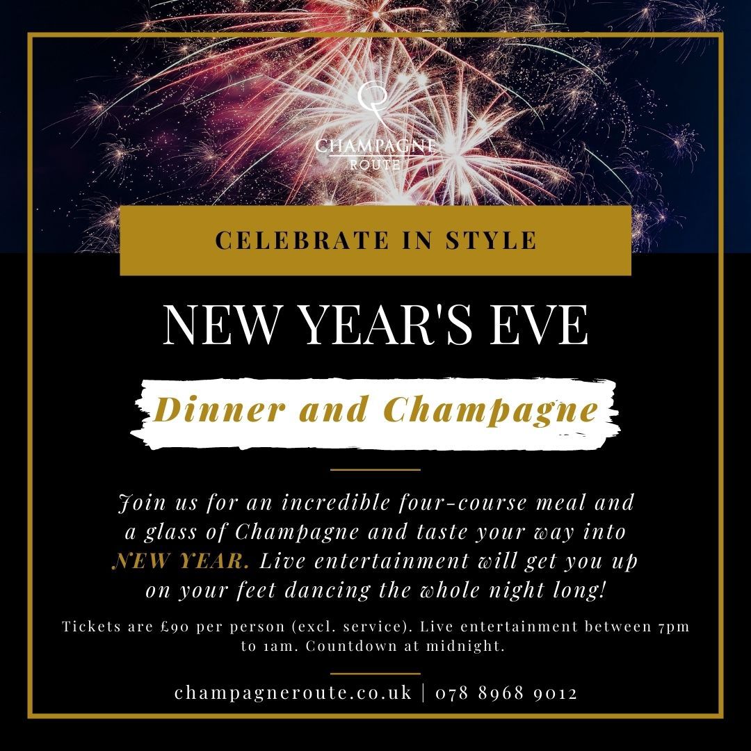 Looking for New Year's Eve plans, we've got you covered! Join us to say goodbye to 2022, and celebrate 2023🥂  

Join us for a 4 course meal accompanied with a glass of champagne all whilst enjoying live music from 7pm - 1am. Book now - shorturl.at/hox68