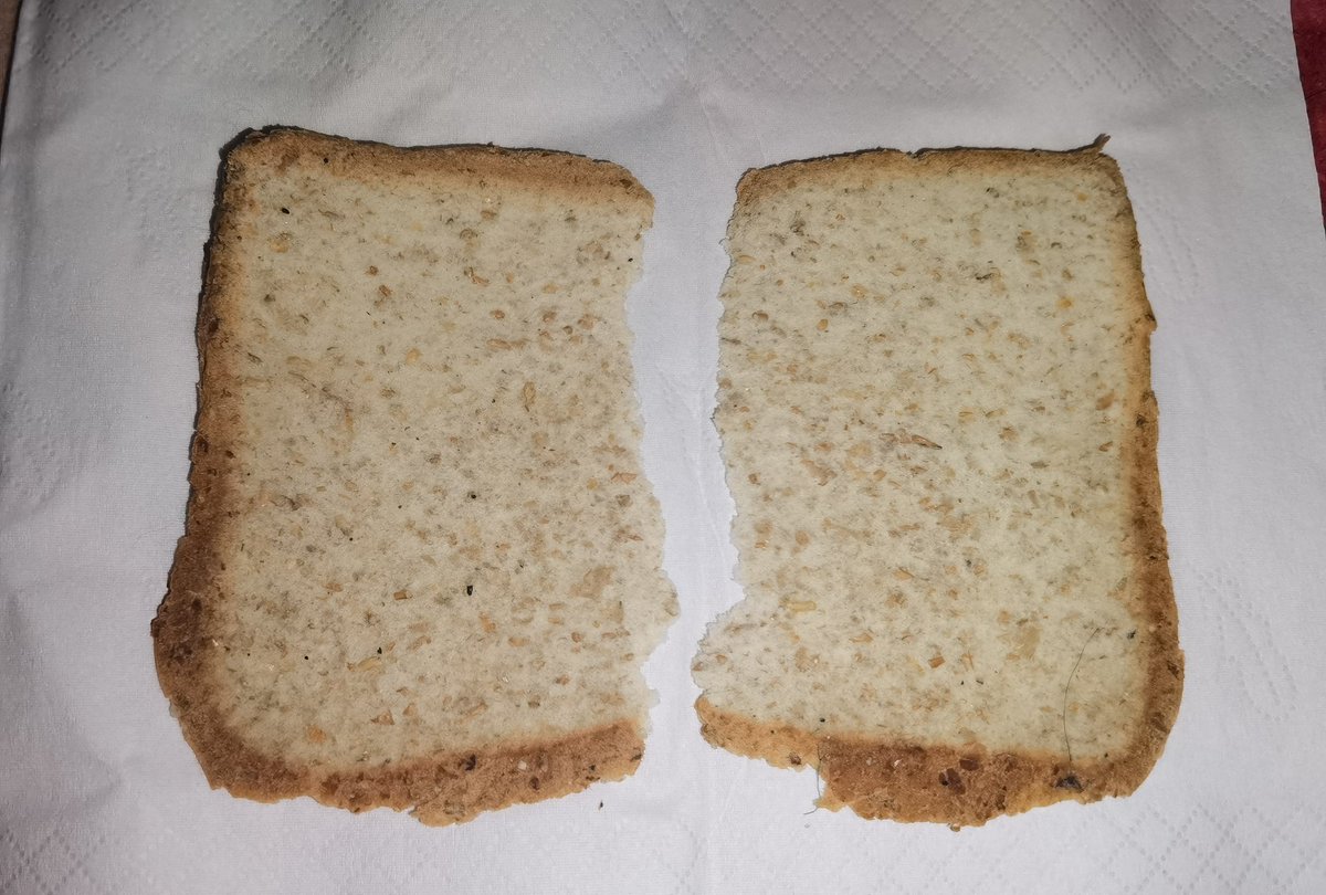 👀 昨晚偷偷在邻居小哥的鞋垫下放了个面包片，今晚发现面包片被踩的扁扁的，看来是踩了一天，但是小哥的鞋里闻起来几乎没什么味道，有点小失望，今天又放进去了新的面包片，明天继续吃。。。