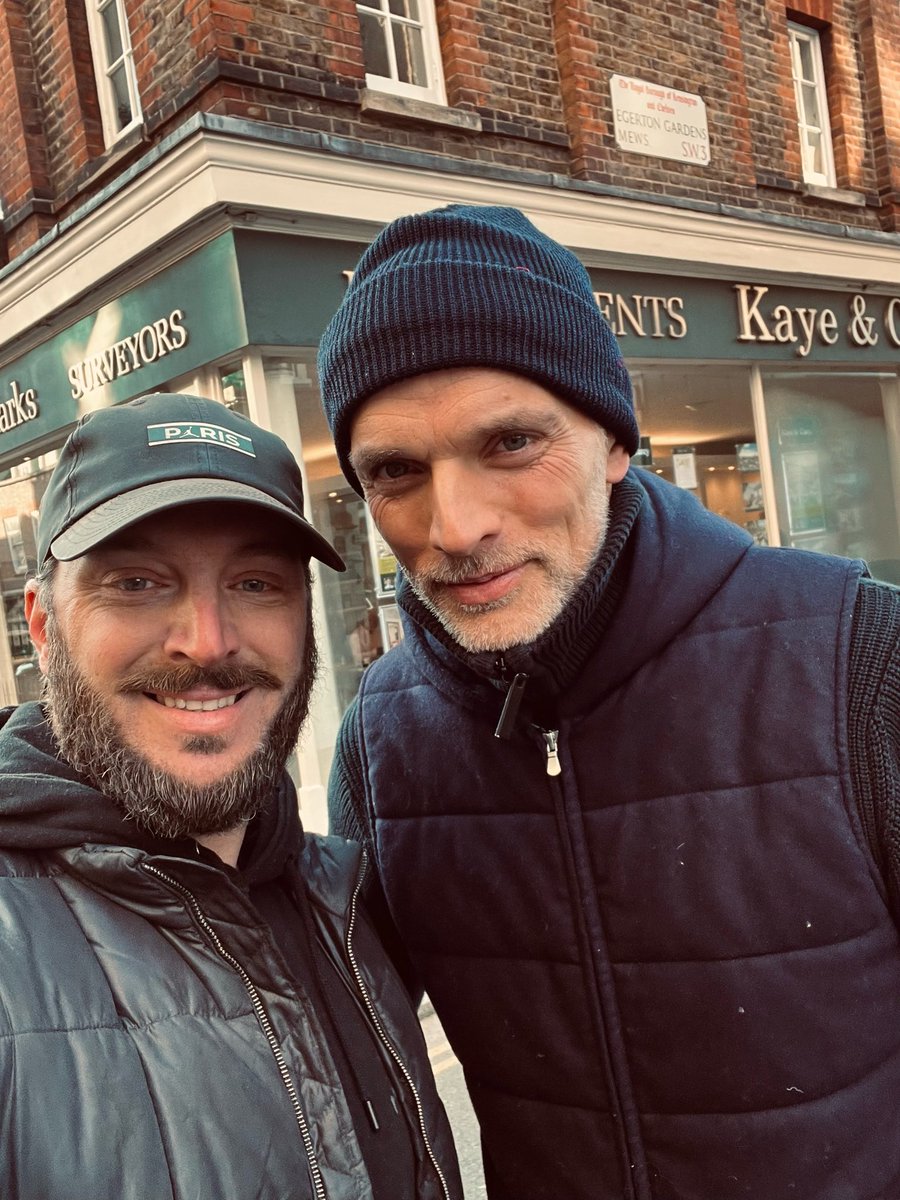 FrankKhalidUK's tweet image. Good to see Thomas Tuchel looking happy &amp;amp; still in London.