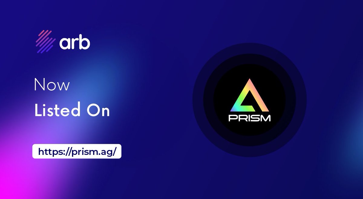 ArbProtocol's tweet photo. $ARB is now listed on @prism_ag swap aggregator

https://t.co/cwd5ql7T4w https://t.co/0BZbd9dhWR
