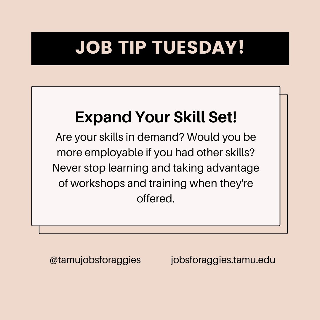 Jobs for Aggies tweet media
