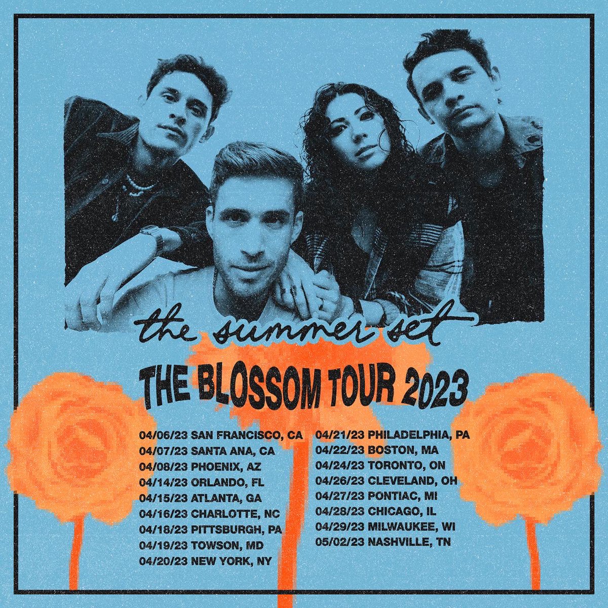 thesummerset's tweet photo. We are going on tour! Tickets on sale Friday at 10am local time. For access to early bird tickets TOMORROW, text us at 480-470-8890. 

New songs, old songs, and our first headlining tour in 7 years. What city are we going to see you in? https://t.co/1yG4eD1IkO