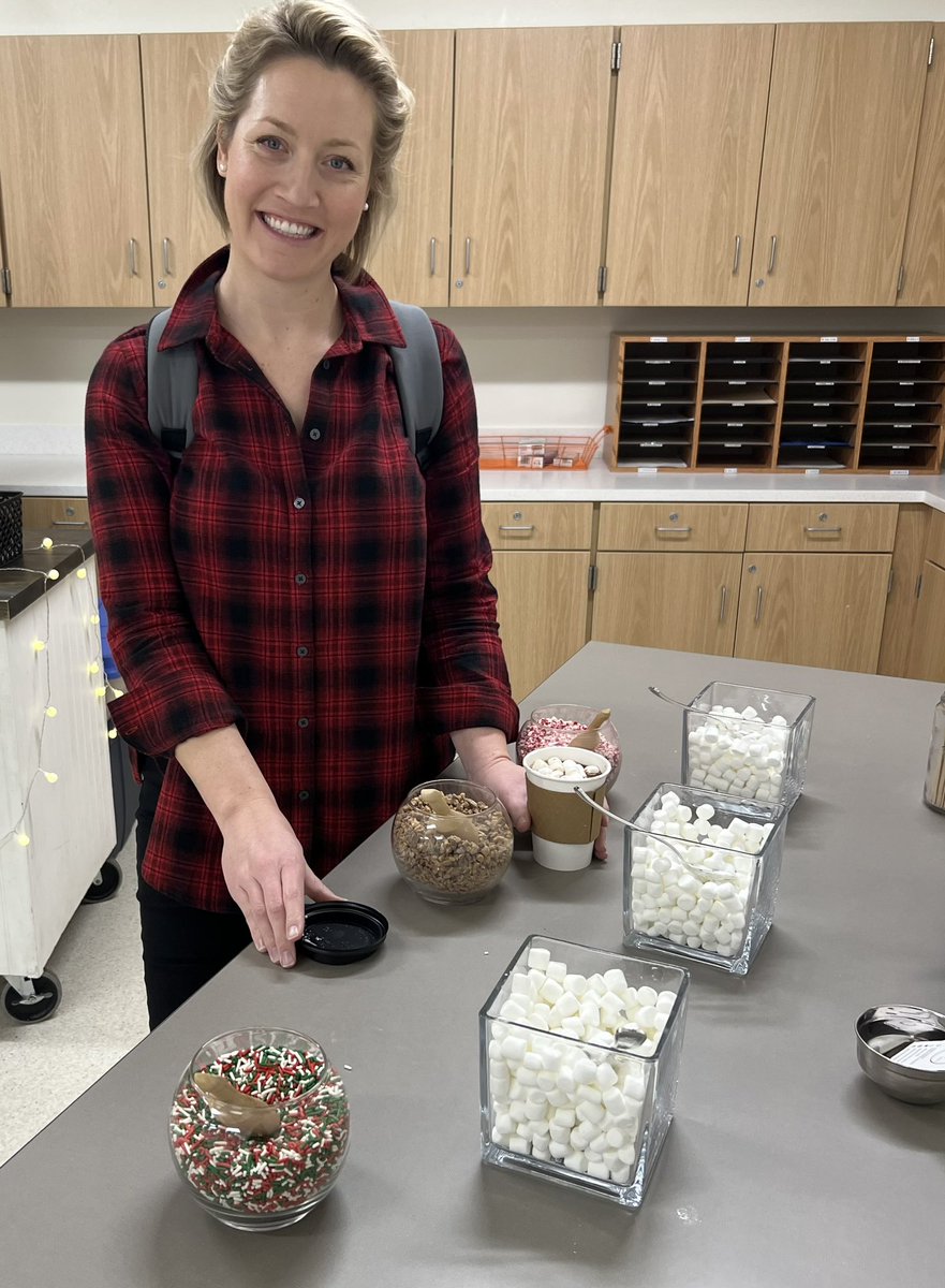 Thank you so much to Six Sips Coffee Co for providing an amazing and delicious Hot Cocoa/Coffee Bar our MMS staff today! Special thanks to two of our parents for serving our staff, Nicole Wierick and Ashley Chisholm. Y’all Rock!! 🎅🏻🎅🏻❤️<a href="/SarahPerry88/">Sarah Perry</a>