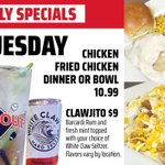 So hearty &amp; delish, warm up today with our tasty Tuesday Specials. Chicken Fried Chicken Dinner, anyone? 😋 