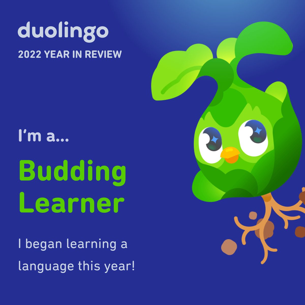 SparklePrincess's tweet photo. I’m a Budding Learner! What’s your Duolingo learner style? #Duolingo365 https://t.co/DLscvVwKma
