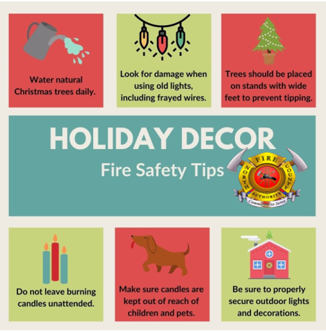 Be safe this Christmas Holiday! #firesafety #holidaysafety. Visit northcountyfire.org for more safety information.