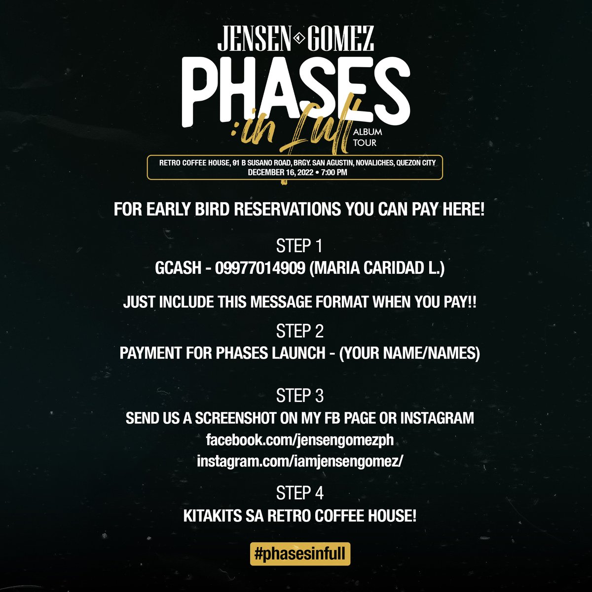 #PhasesInFull Album Tour! First leg at Silim Bar &amp; Kitchen.
Longer sets than usual from Ysanygo and Popoy Dela Cruz &amp; Jensen Gomez.
KITAKITS sa DECEMBER 9!

more album tour dates to be announced soon!

Join GigLab Community for gig updates: facebook.com/groups/giglabc…